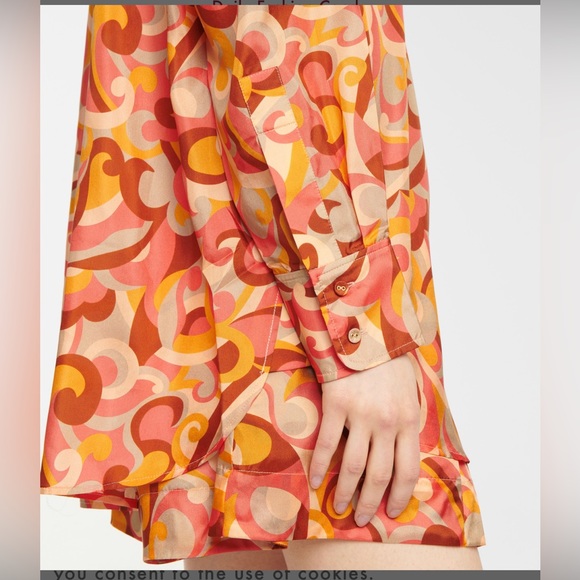 ZIMMERMANN OVERSIZED MAE SHIRT- DRESS.AMAZING COLOR PATTERNS - Picture 5 of 14